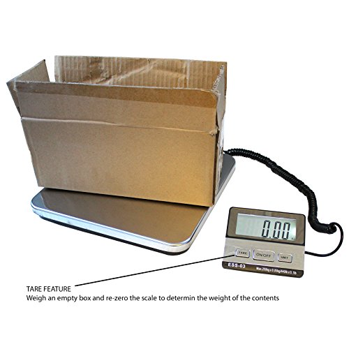 Postal Scale Heavy Duty Digital for Shipping And Postal With Durable Stainless Steel Large Platform, 440 lbs Capacity, UPS USPS Post Office Deli Scale And Luggage Scale
