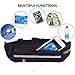 FayTop Running Belt Waist Pack Bag Fanny Pack Fitness Belt with Water Bottle Belt For Men Women Sports Travel Running Hiking, Money iPhone 6 / 7 6S / 7S Plus Samsung S5 S6 (Black)