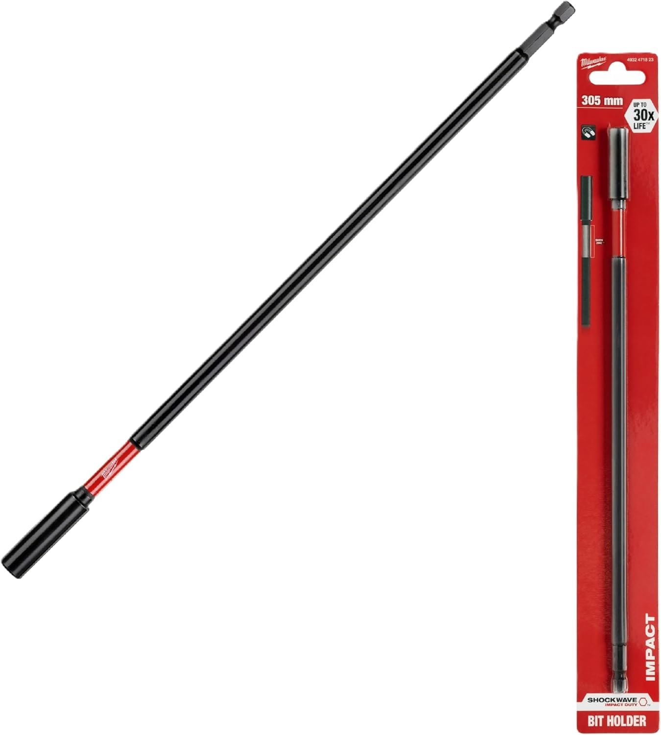 Milwaukee 1/4 Inch Hex Shockwave(TM) Bit Holder Extension