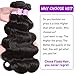 Flady Brazilian Virgin Hair Body Wave 10A Brazilian Hair Weaves 4 Bundles Virgin Human Hair Weaving Natural Black Color 95-100g/bundle (16 18 20 22inch)