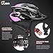 JBM international JBM Adult Cycling Bike Helmet Specialized for Mens Womens Safety Protection Red/Blue/Yellow (Black & Pink, Adult)