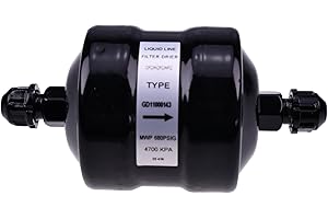 ZTUOAUMA 1/4'' Liquid Line Filter Drier Heat Pump APFD-032 for Refrigerant Air Conditioner HVAC Refrigeration 032 SAE Flare Connection Universal Unidirectional