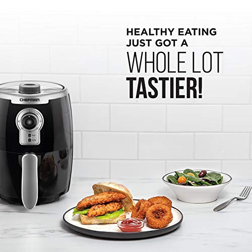 Chefman Small Compact Air Fryer Healthy Cooking, 2 Qt Nonstick, User