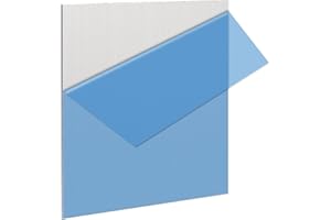 1 Pack 5052 H32 Aluminum Sheet Metal 12” x 12”x 1/16”(0.06") Flat Plain Thin Aluminum Plate Covered with Protective Film, Rec