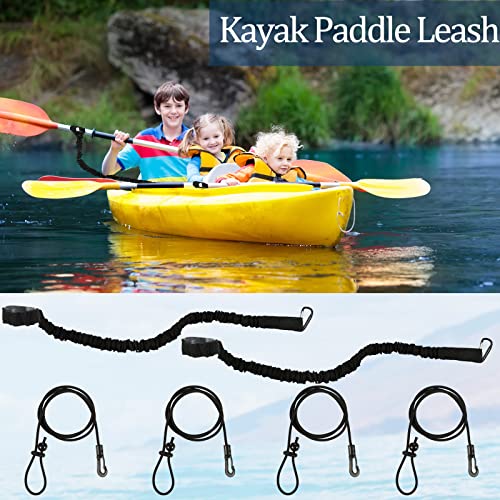 Harrycle Stretchable Kayak Paddle Leash Adjustable Safety Tool Lanyard
