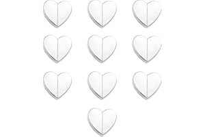 10pcs Curtain Magnets Closure, Heart-Shaped Magnetic Curtain Closure Detachable Zinc Alloy Magnetic Drapery Clips for Bedroom