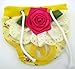 3-Piece Set Lillypet® Dog Puppy Diaper Sanitary Pants Underwear Panty Female Girl For SMALL Breeds Flower Rose Lace Green Pink Yellow (M)
