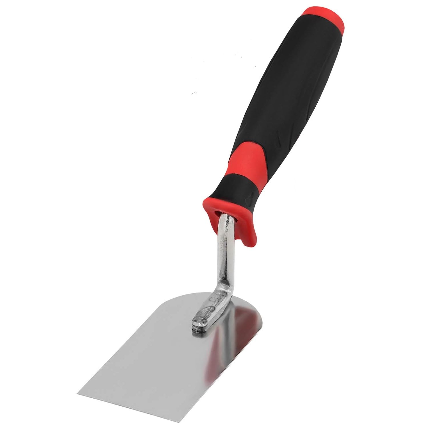 KOTARBAU® Stainless steel masonry trowel (100 mm x 50 mm) with rubber handle, plastering trowel, square trowel, plastering trowel, essential for masonry work.