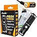Fenix PD25 550 Lumen CREE LED Tactical EDC Flashlight, Fenix ARB-L16 rechargeable battery, EdisonBright battery charger, holster, clip and EdisonBright CR123A Lithium Battery bundle