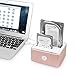 [Rose Gold] UNITEK Aluminum USB 3.0 to SATA Dual Bay USB 3.0 Hard Drive Docking Station with Offline Clone Function/ Hard Drive Duplicator, For 2.5 3.5 Inch HDD SSD SATA I/ II/ III up to 8TB & UASP
