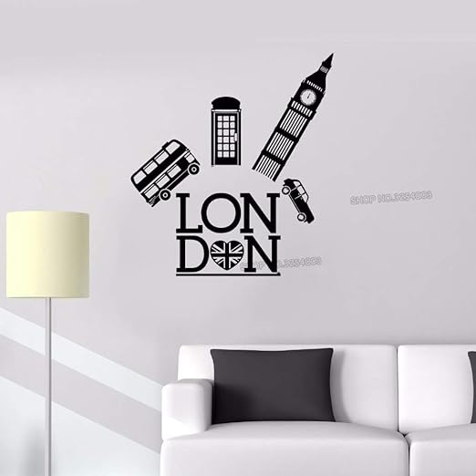 Jxlk Reino Unido Firmar Tatuajes De Pared Big Ben Gran Bretana