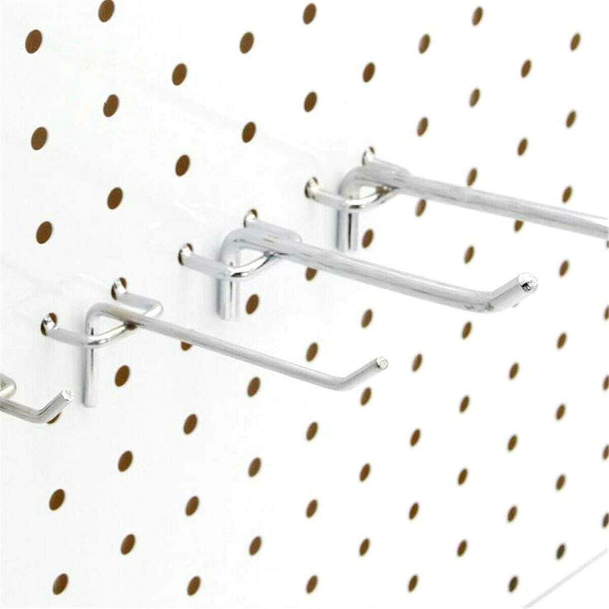 1/8 inch Diameter PEG Board Pegboard Shelving Hooks for Garage 100 Pack