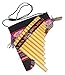Easy to Play Beginner Peru Treasure Small Peruvian Tunable Antara Pan Flute 13 Pipes Case Included (Beige)