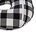 Org Store New Premium Buffalo Check Nursing Pillow Cover | Infant Pillow Slipcover for Breastfeeding Moms (Black & White)