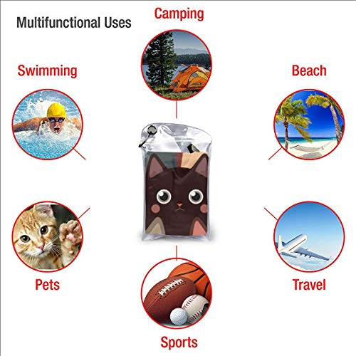 Microfibre-towel-lightweight-travel-beach-towel-Extra-large-quick-drying-camping-towel-Premium-gym-towels-for-swimming-yoga-Highly-absorbent-fast-dry-Cats-Pattern