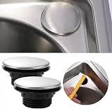 JINGDAOTO 4 PCS 45mm Stainless Steel Sink Hole Cover Tap Blanking Plug Stopper view 2