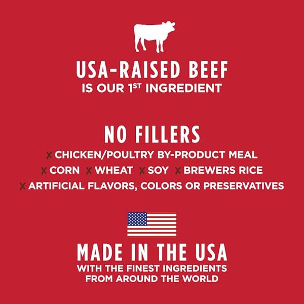 INSTINCT BE NATURAL, NATURAL DRY DOG FOOD, RAW COATED KIBBLE – REAL BEEF & BARLEY, 4.5 LB. BAG