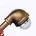 Y-Nut Industrial Steampunk LED Desk Lamp, Iron Piping Loft Style Vintage Antique Light, Retro Desk Lamp, Alfred Night Light LL-007-WW