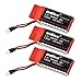 3 Genuine UDI RC 3.7V 500mAh Rechargeable Li-Po Batteries for UDI U45W Blue Jay and U45 Raven Quadcopter Drones