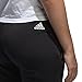 adidas Women's Essentials Linear Pants, Black/White, Small