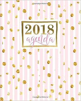 Agenda 2018 Agenda Semainier 19x23cm Bandes Roses Avec Points Dores Amazon Fr Papeterie Bleu Livres