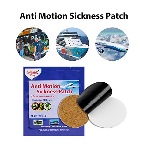 ifory Motion Sickness Patches, Cruise Ship Essentials, Non Drowsy (40