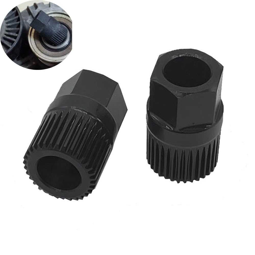Photo 1 of YehVeh 2 Pack Car Alternator Clutch Free Wheel Pulley Install Removal Tool 33T Teeth Engine Sprocket for Audi A3 TT Vento VW Golf Passat Ford Peugeot Volvo Spare Parts