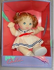Toy: Vintage 1985 Mattel My Child Blue Eyes Blond Hair Soft Sculpture Doll - Mattel