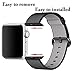 i-Liu Watch Band,42mm Woven Nylon Strap Replacement Nylon Band for Apple Watch Series 1 Series 2 (Black)