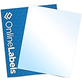 8.5 x 11 White Gloss Sticker Paper (Laser Printers Only) - 250 Sheets - Full Sheet Labels - OnlineLabels