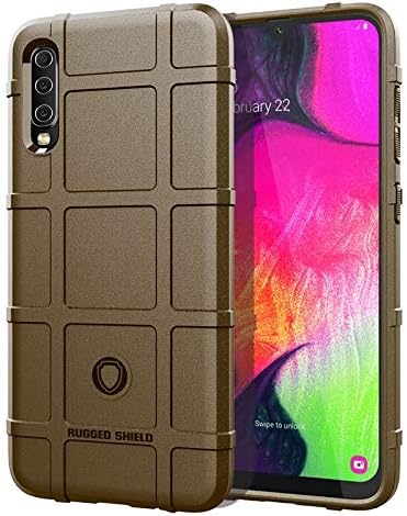 GeorgeBr- for Samsung Galaxy A70 Protective Back Cover Case, Slim Shockproof Armor Shiled Soft TPU Bumper Case for Samsung Galaxy A70 (Color : Brown)