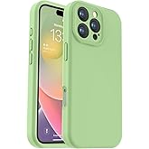 Vooii Compatible with iPhone 16 Pro Case, Liquid Silicone Upgrade [Camera Protection] [Soft Anti-Scratch Microfiber Lining] Shockproof Phone Case for iPhone 16 Pro 6.3 inch - Matcha