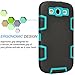 Tekcoo Galaxy S3 Case, [Troyal Series] [Black/Blue] Hybrid Shock Absorbing Shock Dust Dirt Proof Defender Rugged Full Body Hard Case Cover Shell for Samsung Galaxy S3 S III I9300 GS3 All Carriers