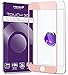 iPhone 7 Screen Protector, Fosmon TOUCH [HD Clear 3D | Full Coverage | Tempered Glass] Color Layer 9H Hardness Oleophobic Coating Glass Shield for Apple iPhone 7 (Rose Gold)