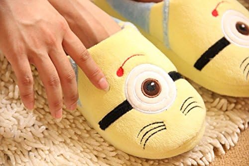 Despicable Me 3D Eyes Minion Beedo Soft Plush Doll Adult Plush Slippers