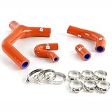 Silicone Radiator Hose Y Kit Clamps For KTM 450EXC-R EXC-R 530 EXC 2007 2008 2009 2010 Dark Orange