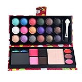 Bolayu Makeup Palette 26 Colors Eye Shadow Cosmetic Eyeshadow Blush Lip Gloss Powder (Red)