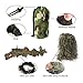OUTERDO Camo Suits Ghillie Suits 3D Leaves Woodland Camouflage Clothing Army Sniper Military Clothes and Pants for Jungle Hunting,Shooting, Airsoft,Wildlife Photography (Ghillie Suit)
