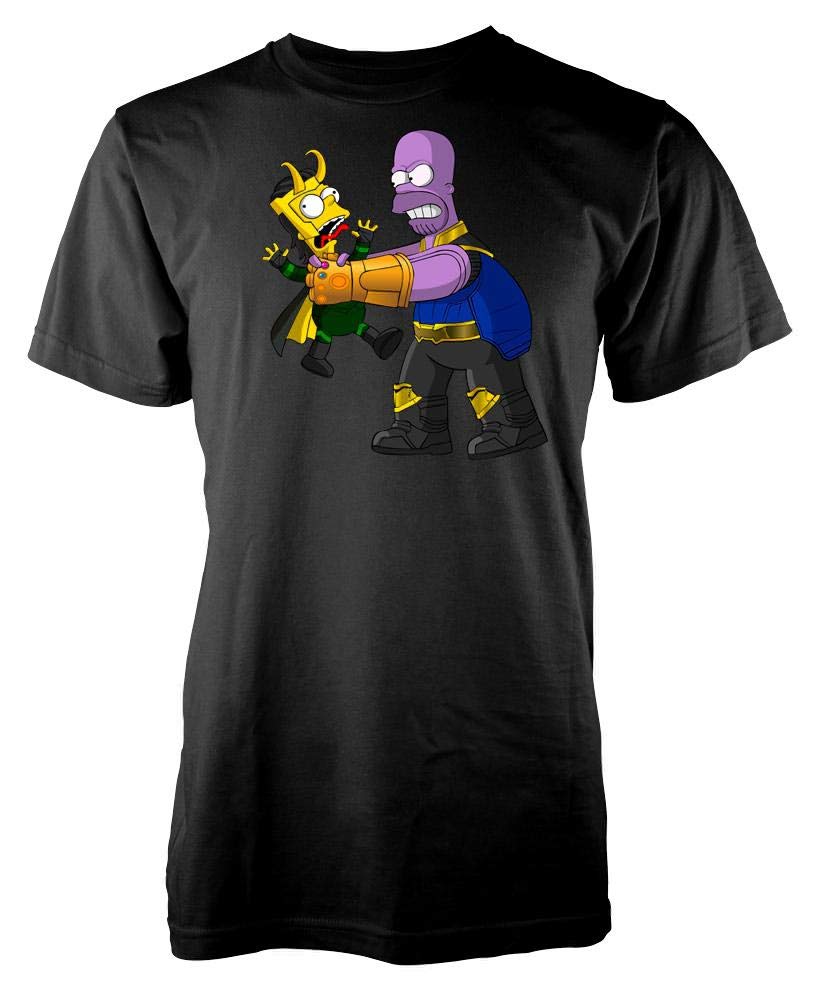 Ramgfx Bart Homer Thanos Loki Mashup Adult Kids T Shirt