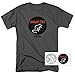 Popfunk Parks & Rec Mouse Rat Pawnee Band Gray T-Shirt & Stickers, Small (Charcoal Gray)