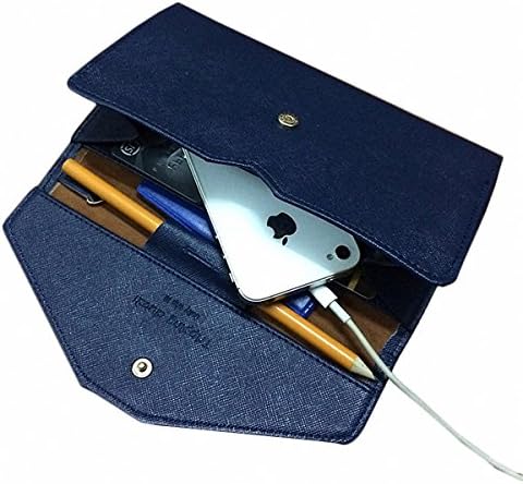 TigiNA Women's Clear Bright Color Bi-Fold Luxury Long Clutch Wallet Smartphones Card Holder Travel Ladies Purse Party Prom Handbag Envelope Bag, PU