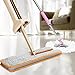 Hand Washing Flat Mop, Longay Useful Double-Side Flat Mop Hands-Free Washable Mop Home Cleaning Tool Lazy