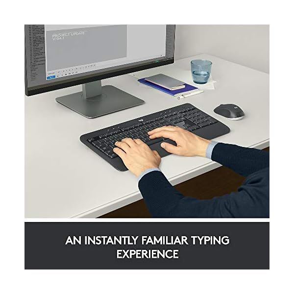 Logitech-MK540-Wireless-Keyboard-and-Mouse-Combo-for-Windows-24-GHz-Wireless-with-Unifying-USB-Receiver-Wireless-Mouse-Multimedia-Hot-Keys-3-Year-Battery-Life-PCLaptop-UK-QWERTY-Layout-Black Logitech MK540 Advanced Wireless Keyboard and Mouse Combo for Windows, 2.4 GHz Unifying USB-Receiver, Multimedia Hotkeys…