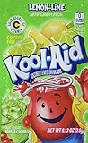 Kool-Aid Lemon Lime Unsweetened Soft Drink Mix, 0.13 Oz (Pack of 48 Packets)