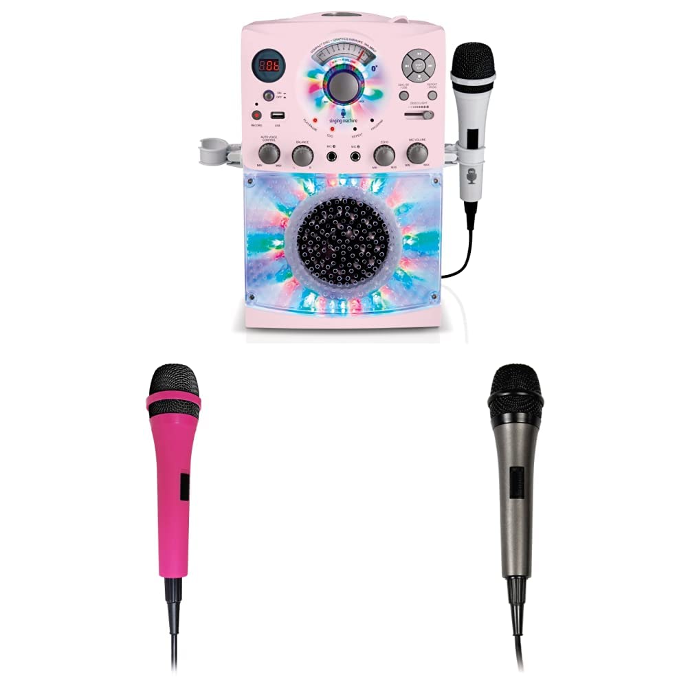 Photo 1 of Singing Machine Bluetooth Karaoke System Bundle - Portable Machine, 2 Microphones and Accessories