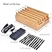 UL Certified 100W 10 Port Bamboo Charging Docking Station for Multiple Device, Quick Charge 3.0, Type C Wood Charger Organizer - Avantree PowerPlant