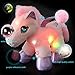 WEWILL LED Baby Pegasus Stuffed Animal Unicorn Soft Plush Toys Glow in Dark, Gift for Girls, Boys, 30 min auto-Off, 11 inch, Pink