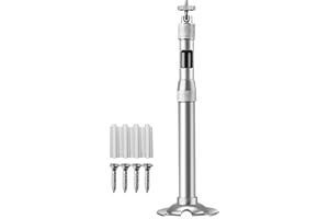 Telescopic Security Camera Mount - Aluminum Alloy Adjustable Extension Pole for Outdoor | 20-80cm Omnidirectional Wall Mount 