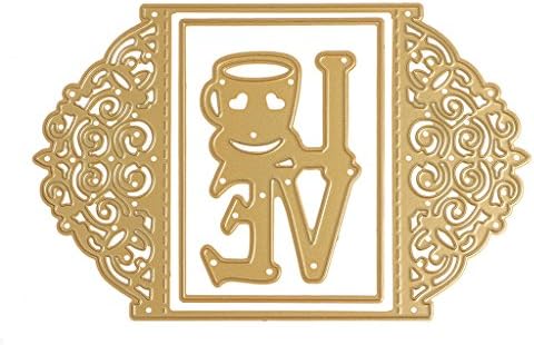 Jieteenager Love Invitation Card Metal Cutting Dies,Stencil For Scrapbooking Album/Card/Embossing Craft