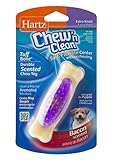 Hartz Chew 'n Clean Tuff Bone Bacon Scented Dental Dog Chew Toy - Extra Small